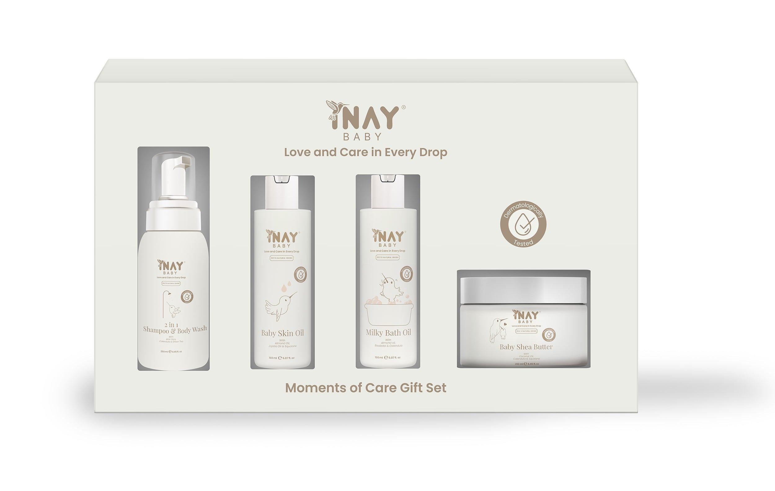Baby Gift Set met natuurlijke ingrediënten vind je bij INAY Baby