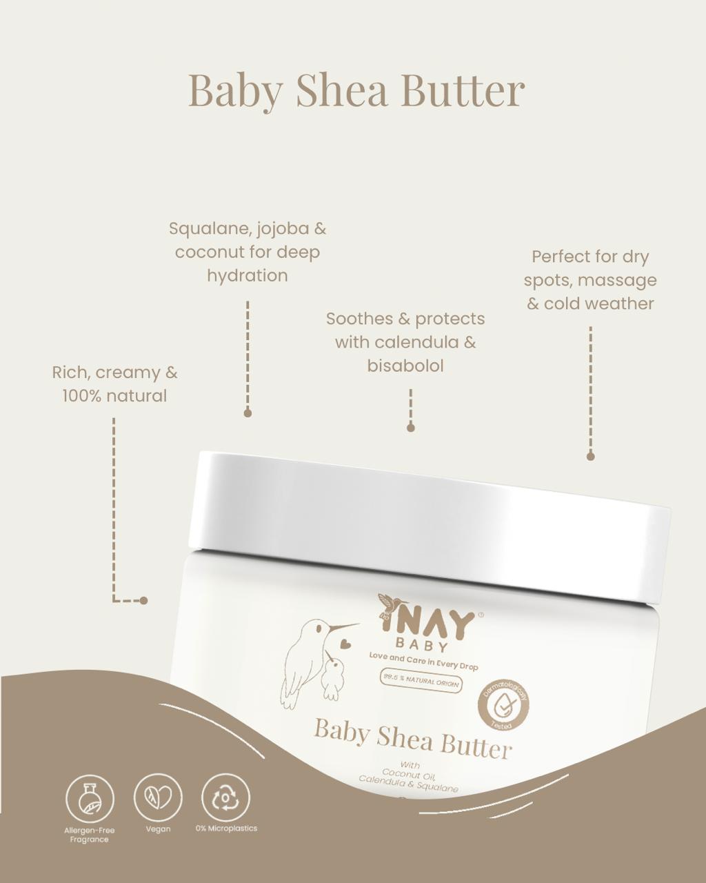 Baby Shea butter is 100% natuurlijk