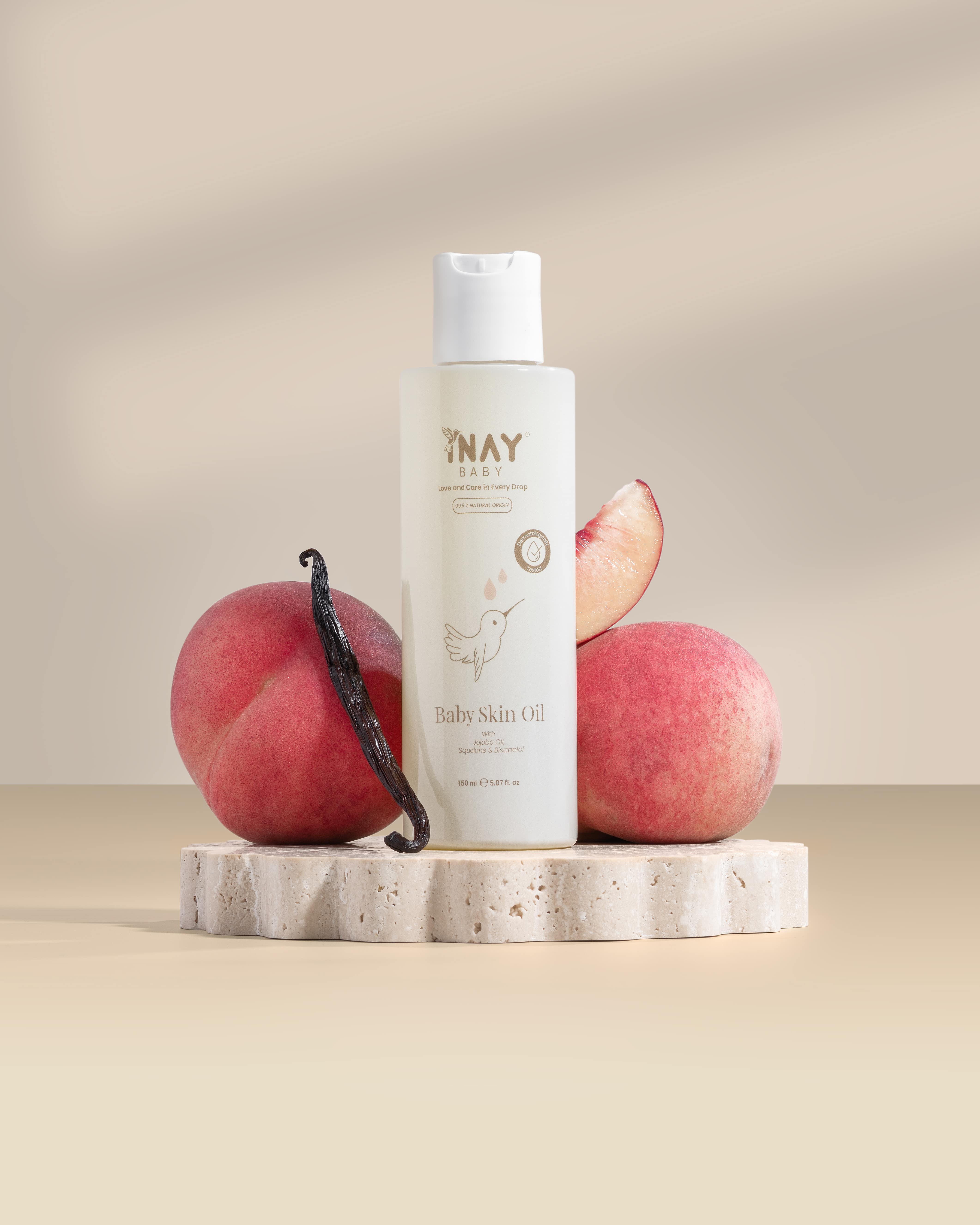 Baby huidolie met natuurlijke ingrediënten