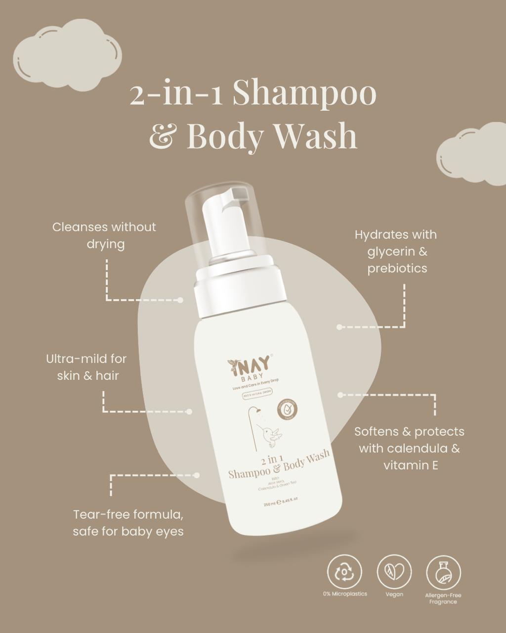 Baby 2-in-1 Shampoo & Body Wash is vegan
